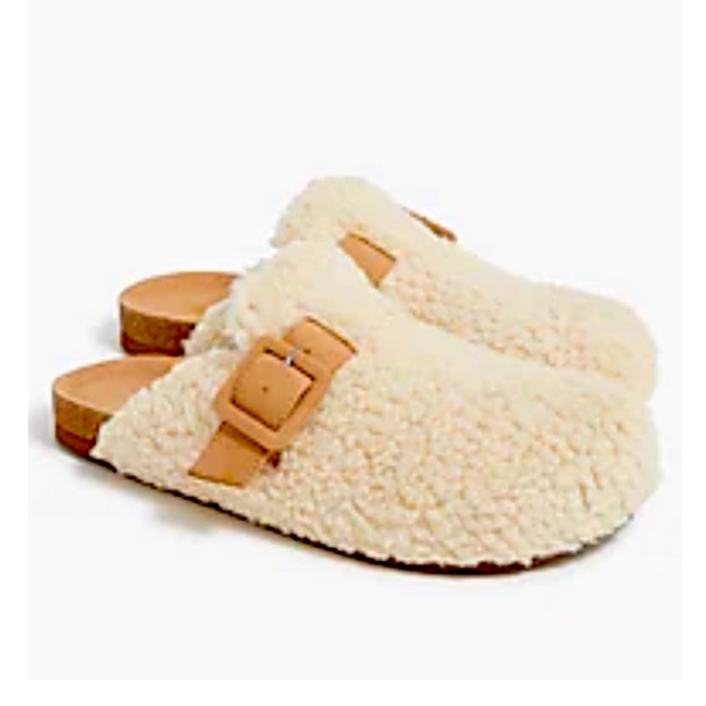 J. Crew Sherpa Buckle Clog